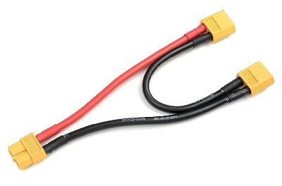 G-Force RC - Power Y-kabel - Serieel - XT-60 - 12AWG Siliconen-kabel - 12cm - 1 st GF-1321-015