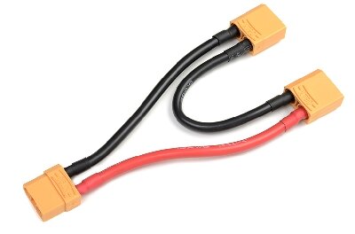 G-Force RC - Power Y-kabel - Serieel - XT-90 - 10AWG Siliconen-kabel - 12cm - 1 st GF-1321-020