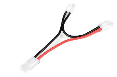 G-Force RC - Power Y-kabel - Serieel - Tamiya - 14AWG Siliconen-kabel - 12cm - 1 st GF-1321-040