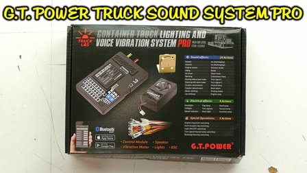Rc container truck sound en verlichtings set 28974 GT Power Container Truck Light and Voice Vibration System Pro