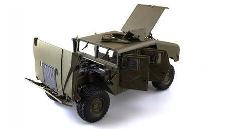 RC 4x4 U.S. Milit&auml;r Truck 1:10 Army groen RTR 22417