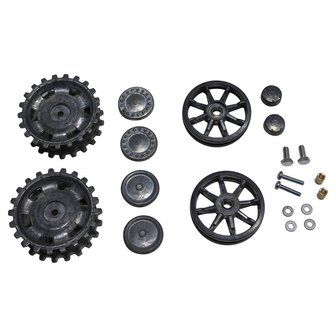 1383848003 Set drive and idler wheels metal die-cast for Panzer III. or StuG III.