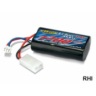 608139, Accu pack 7,4/1700mAh Lilo met tamiya plug