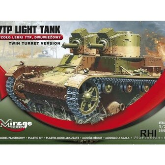 Bouwpakket Hobby Mirage 7TP Light Tank &#039;twin Turret WWII