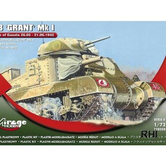 728008, Bouwpakket Hobby Mirage 1/72 M3 GRANT Mk I &#039;Battle of GAZALA