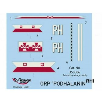 Bouwpakket Mirage-Hobby 350506 ORP &#039;Podhalanin&#039; Polski Torpedowiec (ex A80)