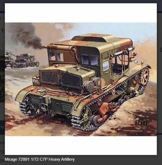 Bouwpakket Mirage-Hobby Mirage 72891 1/72 C7P Heavy Artillery Tractor