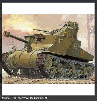 Bouwpakket Mirage-Hobby 72806 M3 Lee Kursk 1943