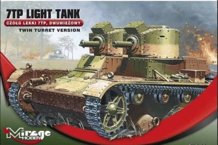 Bouwpakket Mirage-Hobby Mirage 726002 1/72 WWII 7TP Light tank German&#039;