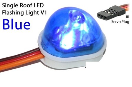 RC verlichting  zwaailamp blauw  8736B