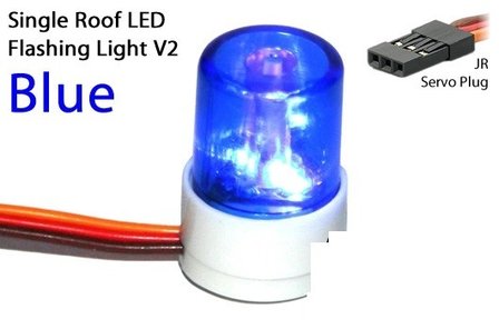 RC verlichting  zwaailamp blauw  8737B