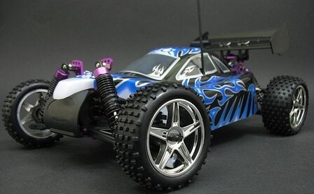 Body painted voor Buggy Action Power  1:10 blauw