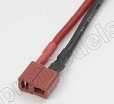 Deans goudstekker, Vrouw., silicone kabel 14AWG, 10cm (1st) GF-1070-003