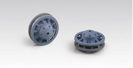 Tiger I Tank - Steering/Idler wheels (plastic) silver 1:16  set van 2