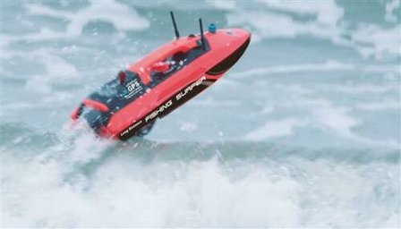 RC voerboot fishing surfer V2 2,4GHZ RTR 26105 inclusief draagtas en GPS