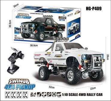 RC auto Hg-P409 Toyato Swinub 4X4 Pickup 1:10 Schaal 2.4G 4WD Rally Auto  Rtr