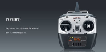 Zenderset RadioLink T8FB+R8EF 2.4GHz 8CH Transmitter &amp; Receiver &amp; OTG line MODE 2