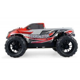 004-22318-001 Body compleet afgelakt voor Monster truck 1:10 rood