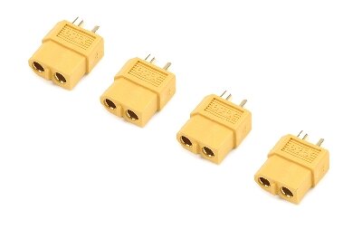 G-Force RC Revtec - Connector - XT60 - Goudcontacten - Man. - 4 st