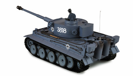RC tank HL Tiger I   1:16 grijs Nieuw V7.0 uitvoering IR en BB functie