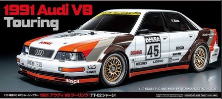 RC auto bouwpakket Tamiya 58682 1:10 RC Audi V8 Tourenwagen TT-02
