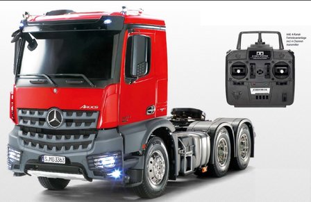 Tamiya RC vrachtwagen XB MB Actros 3363 Full Option finished RTR  1:14 Rood