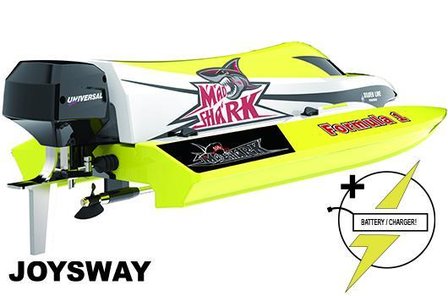 RC speedboot Raceboot - Elektrisch - RTR - Mad Shark V2 - met 7,4V 800mAh Li-Ion &amp; AC-balanslader