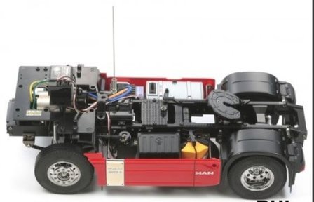 Tamiya bouwpakket 56332 1/14 RC MAN TGX 18.540 Red Edition