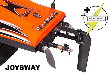 RC speedboot Joysway  Race Boat - Electric - RTR - Offshore Lite Warrior V3 - with 7.4V 800mAh Li-Ion &amp; AC Balance Charger