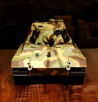 RC tank Kingtiger met Henschel koepel met rook en geluid IR/BB 2.4Ghz V7.0 13306-CA