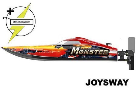 RC speedboot Race Boat - Electric - RTR - Monster - BRUSHLESS - HRC COMBO 11.1V 2500mAh 40C LiPo &amp; AC Balance Charger