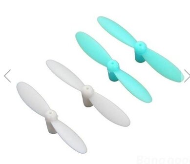 Set propellers voor Cheerson CX-10  blauw wit