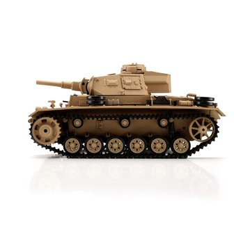 RC tank 14316-SN Panzer III Type H with metal tracks BB+IR 1:16 Heng Long Torro Edition