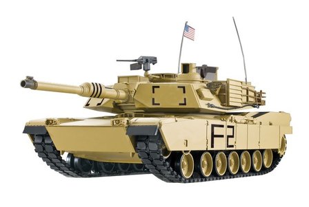 RC tank Abrams RC Panzer &quot;M1A2 Abrams&quot; 1:16 Heng Long -Rauch&amp;Sound +Stahlgetriebe Und 2,4Ghz -V 7.0