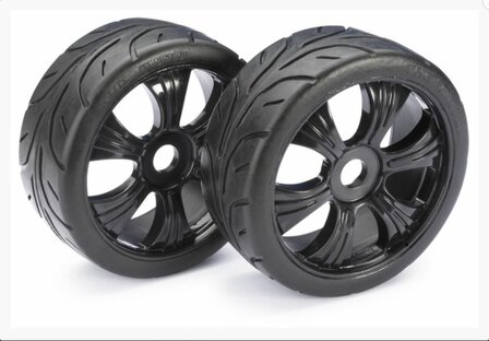 Banden voor 2530003 R&auml;derset LP Buggy &quot;Street&quot; schwarz 1:8 (2)