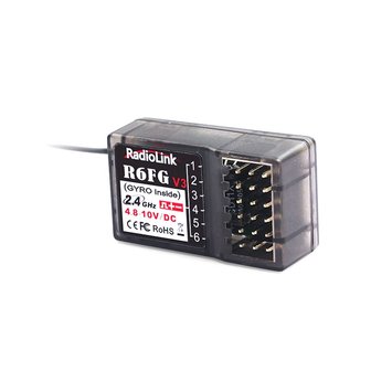 R6FG 2.4Ghz 6Ch gyro integrated Receiver for RC4GS, RC6GS, T8FB &amp; T8S