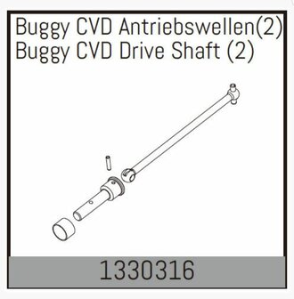 1330316 Ersatzteil f&uuml;r Absima 1:8 V2 Basher Serie   Passend f&uuml;r Varianten : Stoke, Torch, Assassin 4S &amp; 6S Brushless  