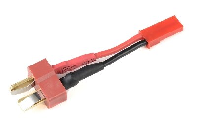 G-Force RC GF-1300-077 - G-Force RC - Power adapterkabel - Deans connector vrouw.  BEC connector vrouw. - 20AWG Siliconen-kabel - 1 st