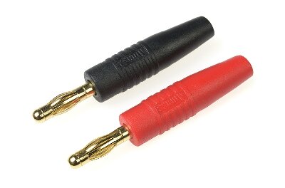 G-Force RC GF-1013-001 - Revtec - Connector - Banana - Goudcontacten 4mm - Zwart + Rood - 1 paar