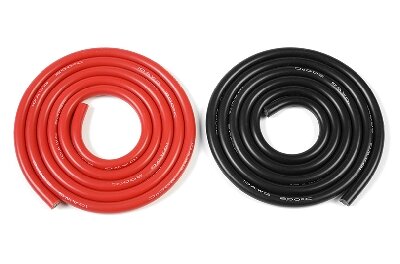 G-Force RC GF-1340-001 - Revtec - Siliconen-kabel - Superflex - 5,5mm&sup2; 10AWG - 1940/0.08 Strengen - 1m Rood + 1m Zwart