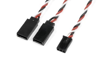 G-force GF-1110-020 - Revtec - Servo Y-kabel - Gedraaide kabel - Futaba - 22AWG / 60 Strengen - 15cm - 1 st