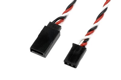 G-force GF-1120-011 - Revtec - Servo verlengkabel - Gedraaide HD siliconen-kabel - Futaba - 22AWG / 60 Strengen - 20cm - 1 st