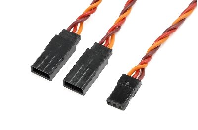 G-force GF-GF-1121-021 - Revtec - Servo Y-kabel - Gedraaide HD siliconen-kabel - JR/Hitec - 22AWG / 60 Strengen - 30cm - 1 st