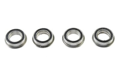 G-Force RC GF-0505-004 - Revtec - Kogellager - Chroom staal - ABEC 3 - Rubber Dichting - 6X10X3 - Flens - MF106-2RS - 4 st
