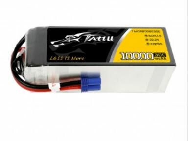 Tattu 10000MAH 22.2V 30C 6S1P Lipo Battery Pack with EC5 Plug