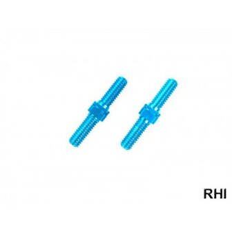 54247, M3x18mm Alu Tunrbuckle Shaft blue anodited