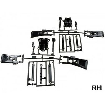 19000563,TT-02B C Parts Suspension Arms/Body Mount