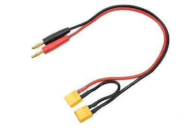 G-Force RC GF-1200-091 - Revtec - Laadkabel - Serieel - XT-60 - 14AWG Siliconen-kabel - 30cm - 1 st