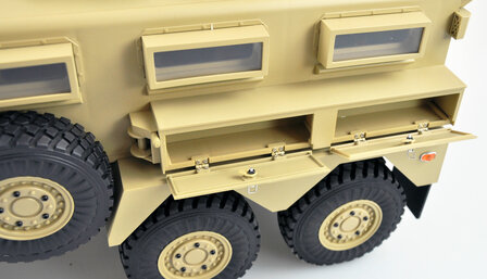 RC US-MILTIT&Auml;RFAHRZEUG MRAP 6X6 1:12 RTR, LICHT, SOUND &amp; RAUCH 22428