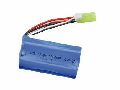 Li-on accu 7,4 V 1500 mAh  mini Tamiya aansluiting